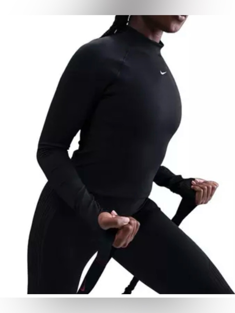 Nike Women's Pro Dri-FIT Long-Sleeve Top - Black.  New with tag.